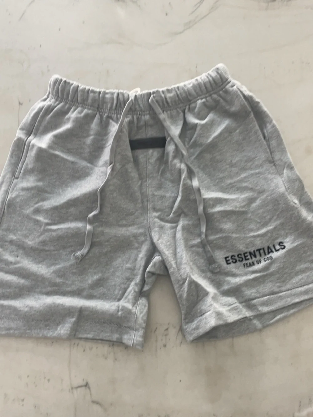 Essentials Men’s Heather Gray Athletic Sweat Shorts